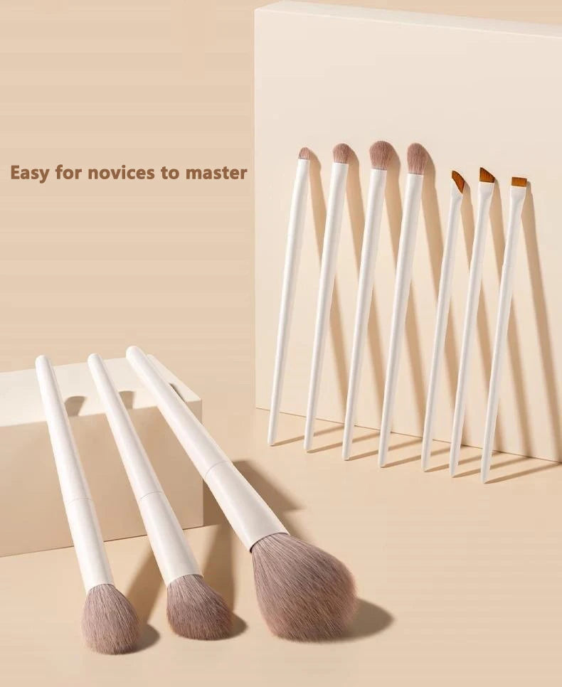 12PCS Makeup Brush Set Foundation Concealer Powder Eyeshadow Blush Brush Kabuki Blending Cosmetic Beauty Tool for Face