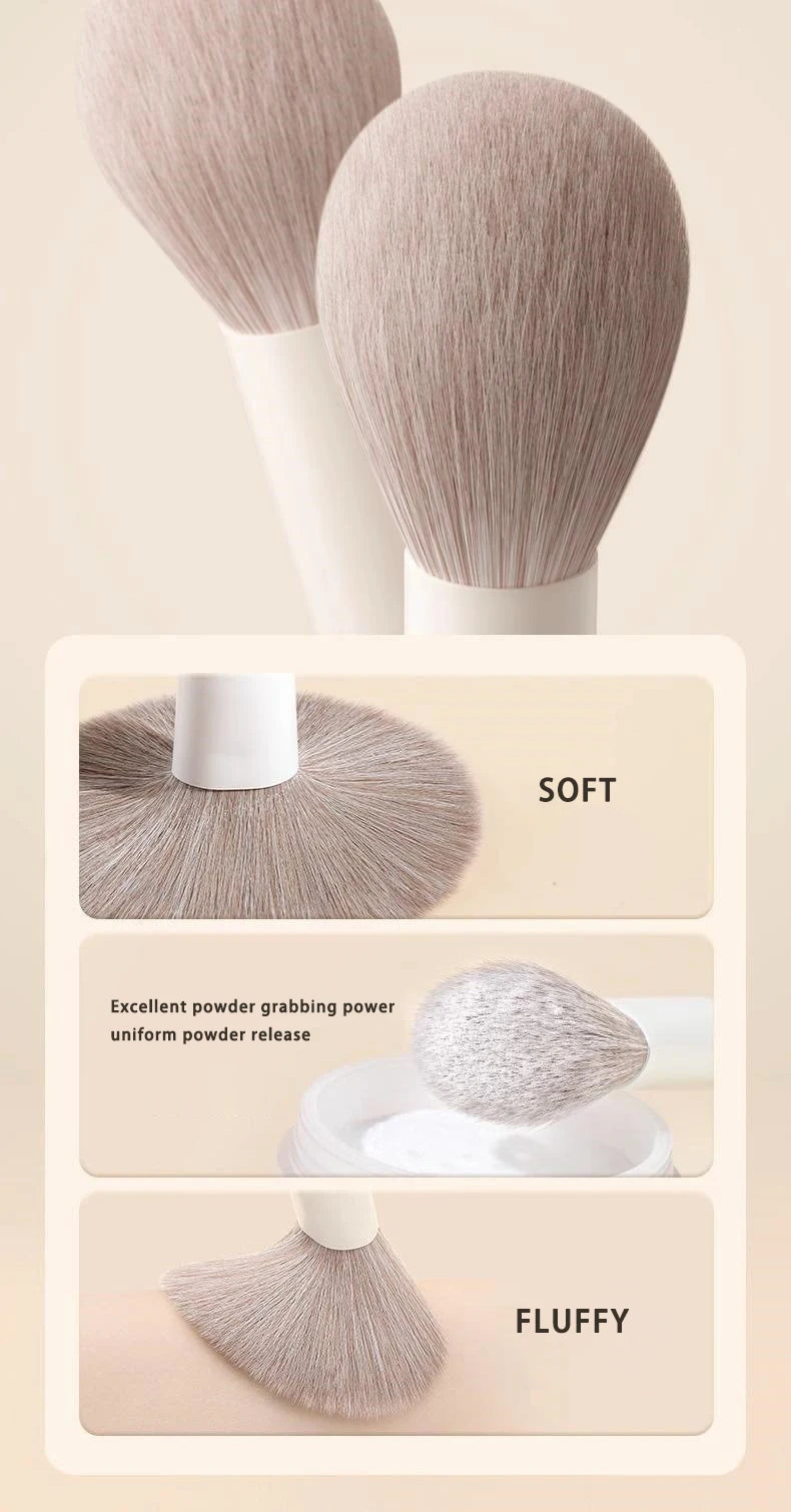 12PCS Makeup Brush Set Foundation Concealer Powder Eyeshadow Blush Brush Kabuki Blending Cosmetic Beauty Tool for Face