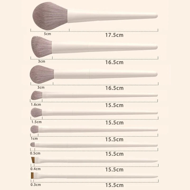 12PCS Makeup Brush Set Foundation Concealer Powder Eyeshadow Blush Brush Kabuki Blending Cosmetic Beauty Tool for Face