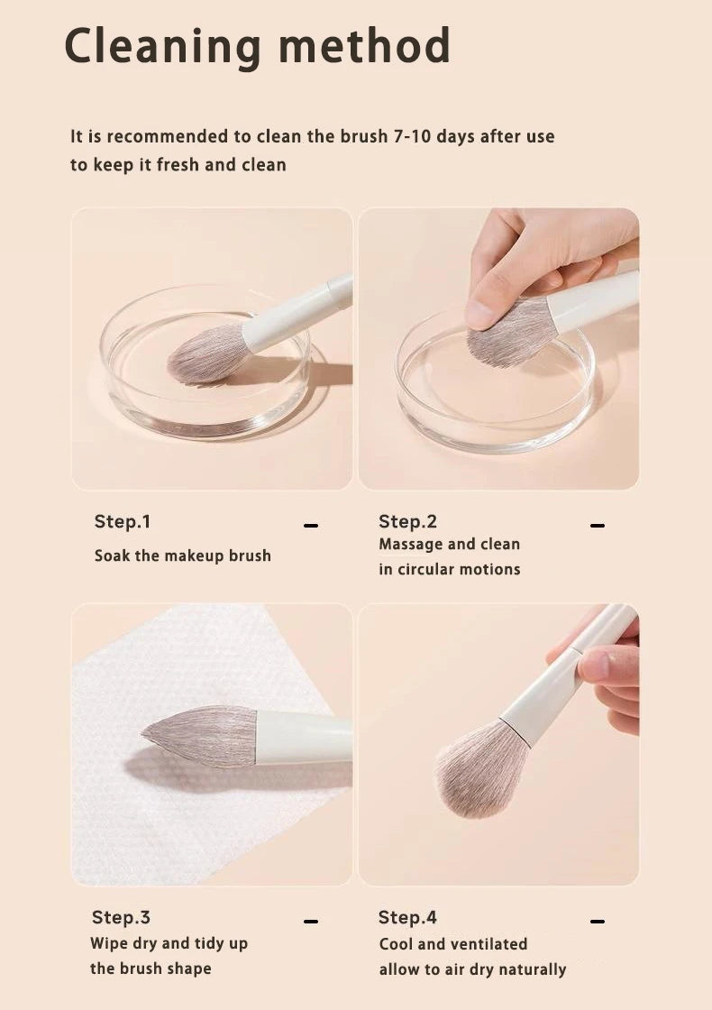 12PCS Makeup Brush Set Foundation Concealer Powder Eyeshadow Blush Brush Kabuki Blending Cosmetic Beauty Tool for Face
